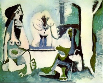 Pablo Picasso Painting - Almuerzo sobre la hierba Manet 12 1961 Pablo Picasso